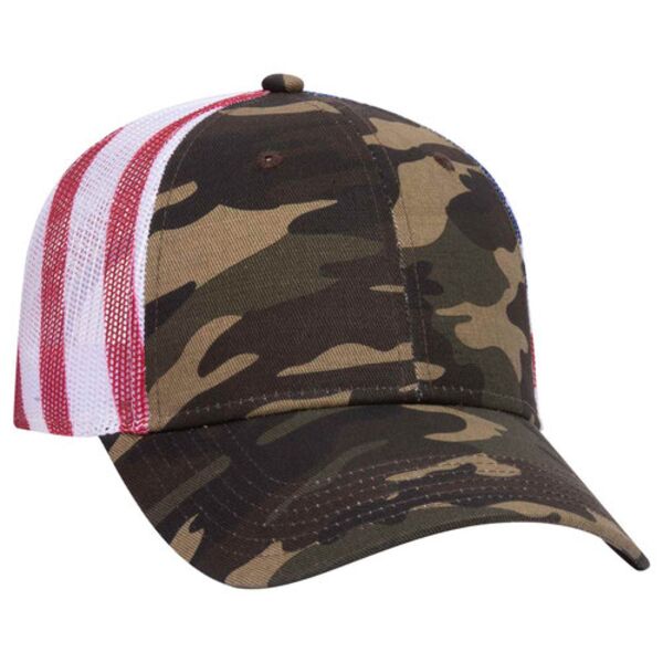 OTTO CAP 6 Panel Low Profile Mesh Back Trucker Hat Thumbnail