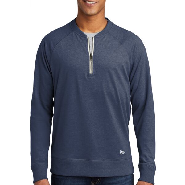 Sueded Cotton Blend 1/4 Zip Pullover Thumbnail
